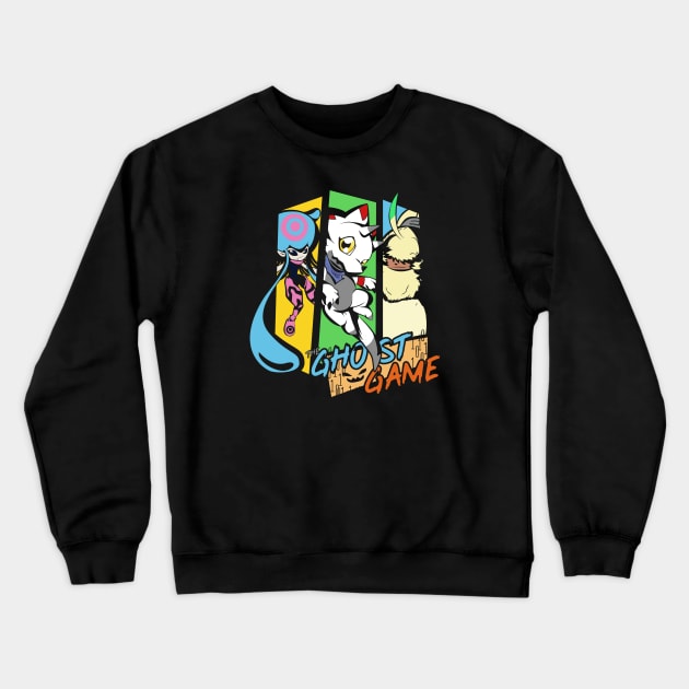 The Ghost Game Crewneck Sweatshirt by Deramon Digoyo